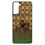 Coque samsung galaxy s21 + plus vrai bois silicone j'peux pas y'a coupe du monde dessin texte je jpeux ...