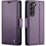 Coque pour samsung galaxy s21 etui avec [rfid blocage], housse en premium cuir pochette portefeuille ...