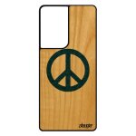 Coque samsung galaxy s21 ultra en bois silicone peace and love telephone symbole etui antichoc image ...