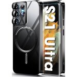 Coque samsung galaxy s21 ultra compatible magsafe - tpu transparent anti - jaunissement, bumper antichoc, ...