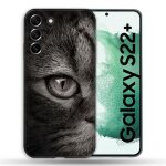Coque renforc�e pour samsung galaxy s22 plus animal chat gris