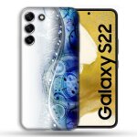 Coque renforc�e pour samsung galaxy s22 musique partition vague