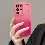 Coque pour samsung galaxy s22 ultra 5g, wave frame silicone etui en d�grad� de couleur, housse de protection ...