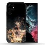 Coque renforce pour samsung galaxy s22 ultra manga one piece ace noir