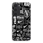 Coque pour samsung galaxy s23 nike air logo graffiti noir et blanc maniacase