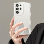 Coque pour samsung galaxy s23 ultra 5g, housse de protection wave frame etui en ultra l�ger et mince ...