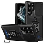 Coque samsung galaxy s23 ultra 5g prot�ge lentilles, porte - carte et support