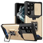 Coque samsung galaxy s23 ultra 5g prot�ge lentilles, porte - carte et support
