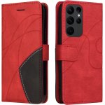 Coque pour samsung galaxy s23 ultra, etui en cuir pu portefeuille housse fermeture magnetique und flip ...