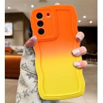 Coque pour samsung galaxy s24 5g, wave frame silicone etui en d�grad� de couleur, housse de protection ...