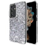 Coque pour samsung galaxy s24 design paillettes disco iridescents case mate multicolore