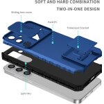 Coque pour samsung galaxy s24 + , [support innovant] + [protection de l'appareil photo], protection bumper ...