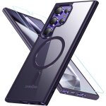 Coque pour samsung galaxy s24 ultra 5g, compatible avec magsafe avec verre tremp�, magn�tique protection ...