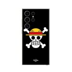 Coque samsung galaxy s24 ultra drapeau one piece pirate rap et chapeau de paille