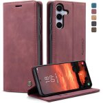 Coque pour samsung galaxy s25 5g etui premium housse en cuir pochette protection portefeuille rabat clapet ...