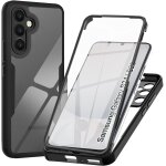 Coque pour samsung galaxy s25 / s24, transparent housse avec protection ecran, 360 degr�s double protection ...