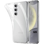 Coque pour samsung galaxy s25, souple protection renforc�e antichoc silicone transparent - e. f. connection ...