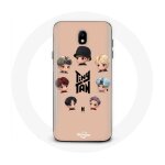 Coque pour samsung galaxy s4 bts tinytan animation affiche rm jin suga j - hope jimin v et jungkook