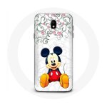 Coque pour samsung galaxy s4 mickey mouse fleurs coeurs