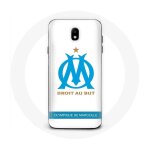 Coque pour samsung galaxy s4 olympique de marseille logo fond blanc