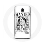 Coque pour samsung galaxy s4 one piece manga affiche de recherche blanche