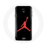 Coque pour samsung galaxy s5 air jordan logo rouge