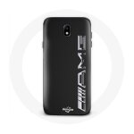 Coque pour samsung galaxy s5 amg logo carbone texture