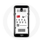 Coque pour samsung galaxy s5 billet d'avion istanbul turquie