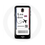 Coque pour samsung galaxy s5 billet d'avion london