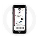 Coque pour samsung galaxy s5 billet d'avion seoul cor�e du sud