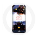 Coque pour samsung galaxy s5 formule 1 max verstappen pilote de f1 noir rouge et jaune