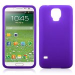 Coque samsung galaxy s5 glossy hybrid violet silicone ultra - souple (tpu)