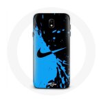 Coque pour samsung galaxy s5 nike logo bleu et noir