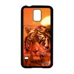 Coque samsung galaxy s5 en silicone tigre tigresse animaux orange de tasmanie ciel design fauve animal ...