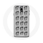 Coque pour samsung galaxy s5 statue fond gris