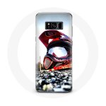 Coque pour samsung galaxy s8 casque motocross