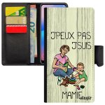 Coque samsung galaxy s8 j'peux pas j'suis mamie grand mere telephone naissance garcon de protection gris ...