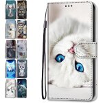 Coque pour samsung galaxy s9 plus cuir flip motif avec fentes de carte pochette a rabat protecteur etui ...