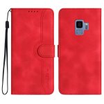 Coque pour samsung galaxy s9, etui en cuir pu portefeuille coque avec fente carte und flip b�quille, ...