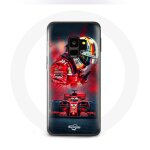 Coque pour samsung galaxy s9 formule 1 sebastian vettel pilote f1 rouge