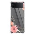 Coque coque samsung galaxy z flip 4 silicone antichocs solides coins renforcs protection housse transparente ...