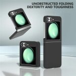Coque pour samsung galaxy z flip 7 - housse etui rigide avant et arriere - noir Coque pour samsung galaxy z flip 7 - housse etui rigide avant et arriere - noir