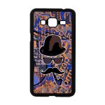 Coque pour samsung j3 portrait bleu garcon cover lunette monsieur noir de samsung galaxy j3