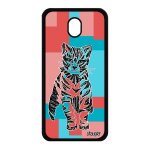 Coque samsung j7 2017 pro silicone chat animaux geometrique felin rose en samsung galaxy j7 2017 galaxy ...