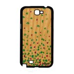 Coque pour samsung note 2 vrai bois silicone confettis pois etui personnalis� fait main cover vert motif ...