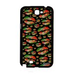 Coque samsung note 2 silicone bouche rigide noir vert couleur fantaisie a samsung galaxy note 2