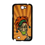 Coque samsung note 2 silicone joker bande dessin�e super heros portable orange visage antichoc clown ...