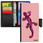 Coque samsung note 20 porte cartes salamandre boheme rose animal case antichoc amour azteque esprit du ...