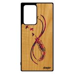 Coque samsung note 20 ultra bois silicone infini color� antichoc plume design cadeau d'anniversaire violet ...