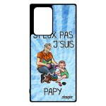 Coque pour samsung note 20 ultra silicone j'peux pas j'suis papy je bleu telephone cover 4g humour grand ...